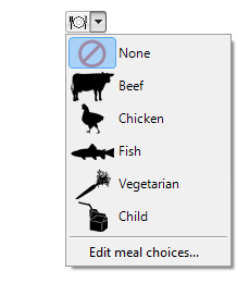 Meal Choice Option for Guest List