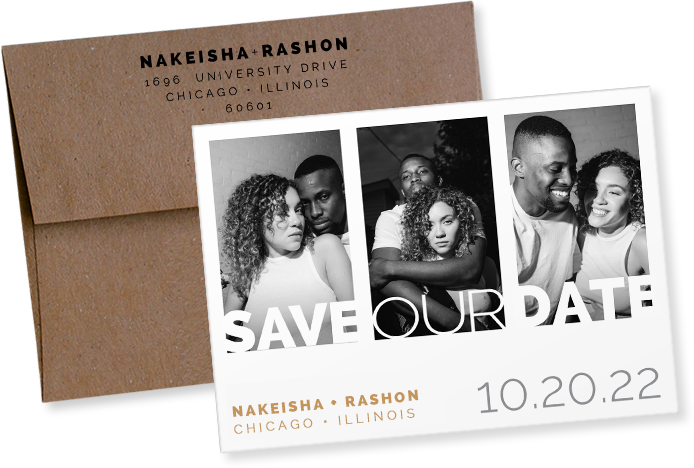 Nakeisha and Rashon Save the Date