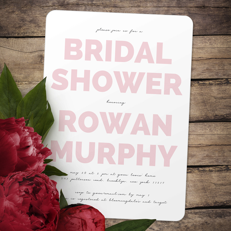 Bold Type Bridal Shower