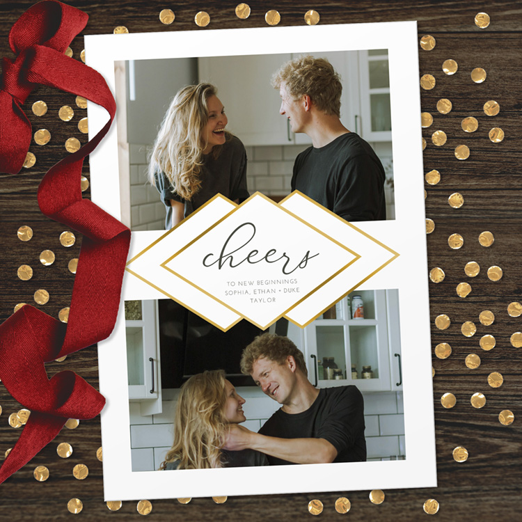 Cheers Holiday Card (foil)