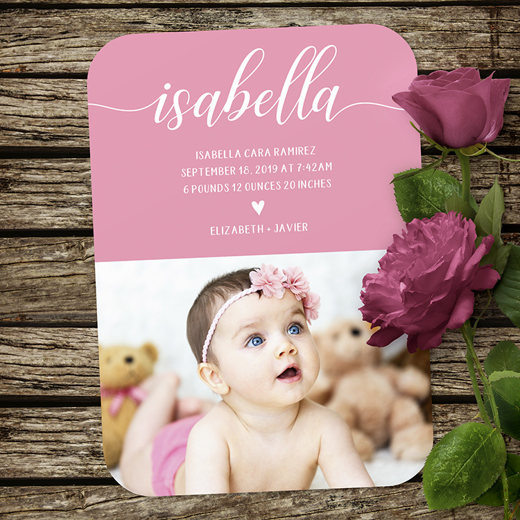 Isabella Birth Announcement