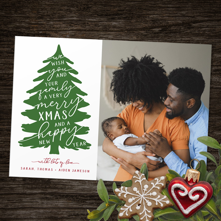 Tree Photo Holiday Card