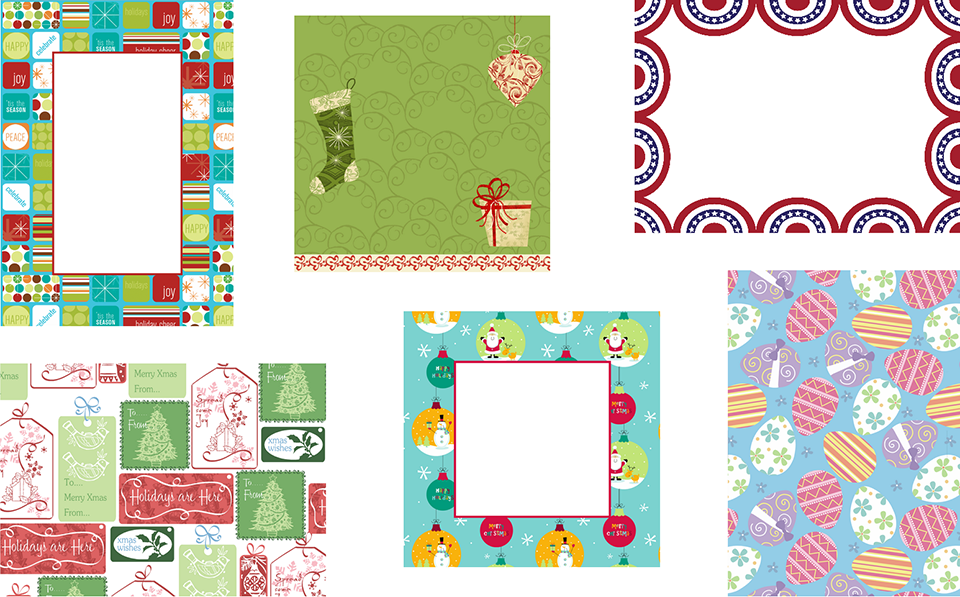 Holiday Borders, Backgrounds & Patterns