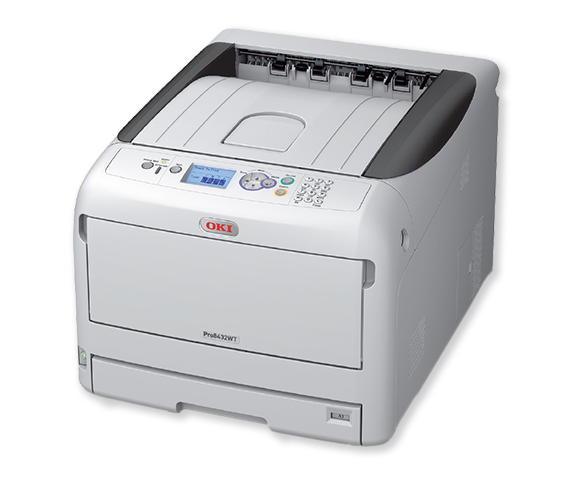 OKI Pro8432WT WIDE FORMAT White + Color Laser Printer